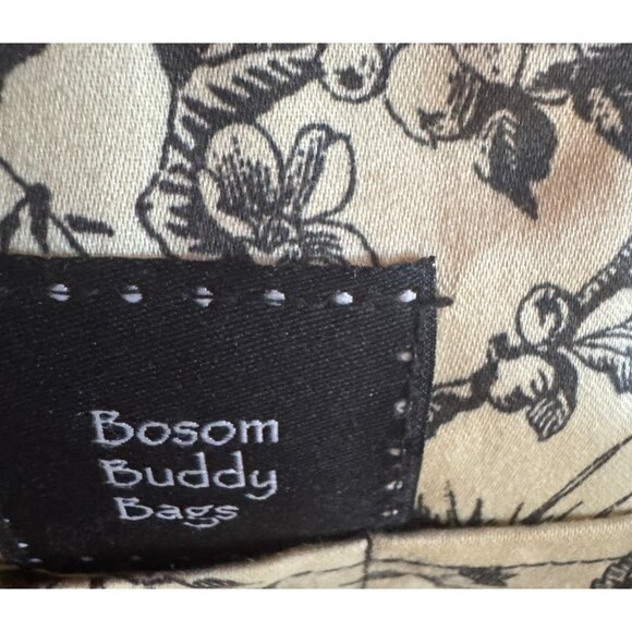 Vintage Bosom Buddy Bags Shoulder Bag With Faux Fur & Leather Accents Bee Emblem - Picture 7 of 9